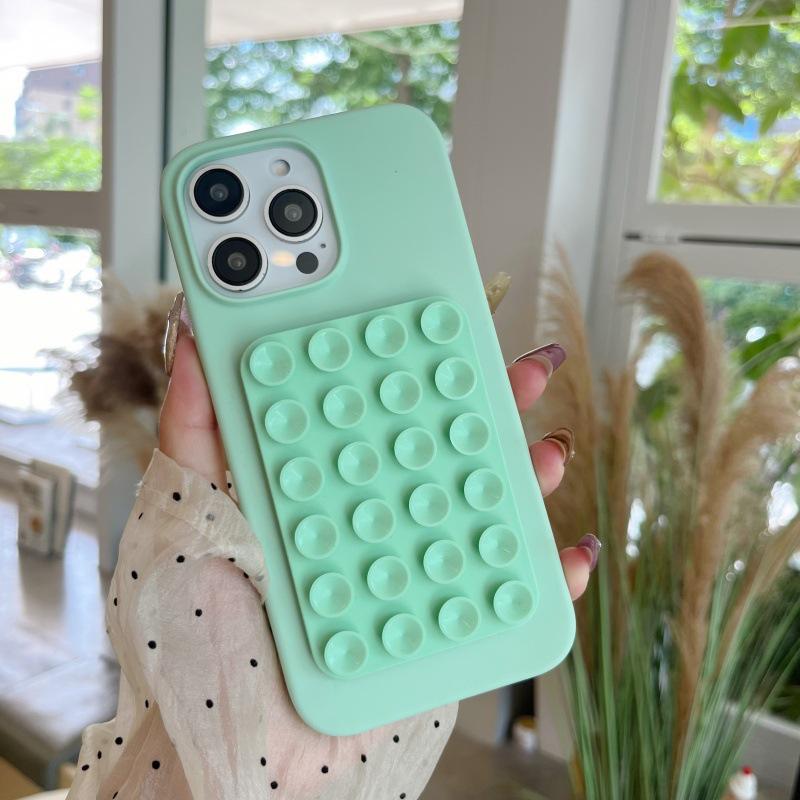 Multifunctional Silicone Suction Cup Phone Stand & Back Sticker