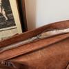 Leather Hobo Bag Women's Fashion Shoulder Tote with Dual Zip Pockets and Adjustable Strap