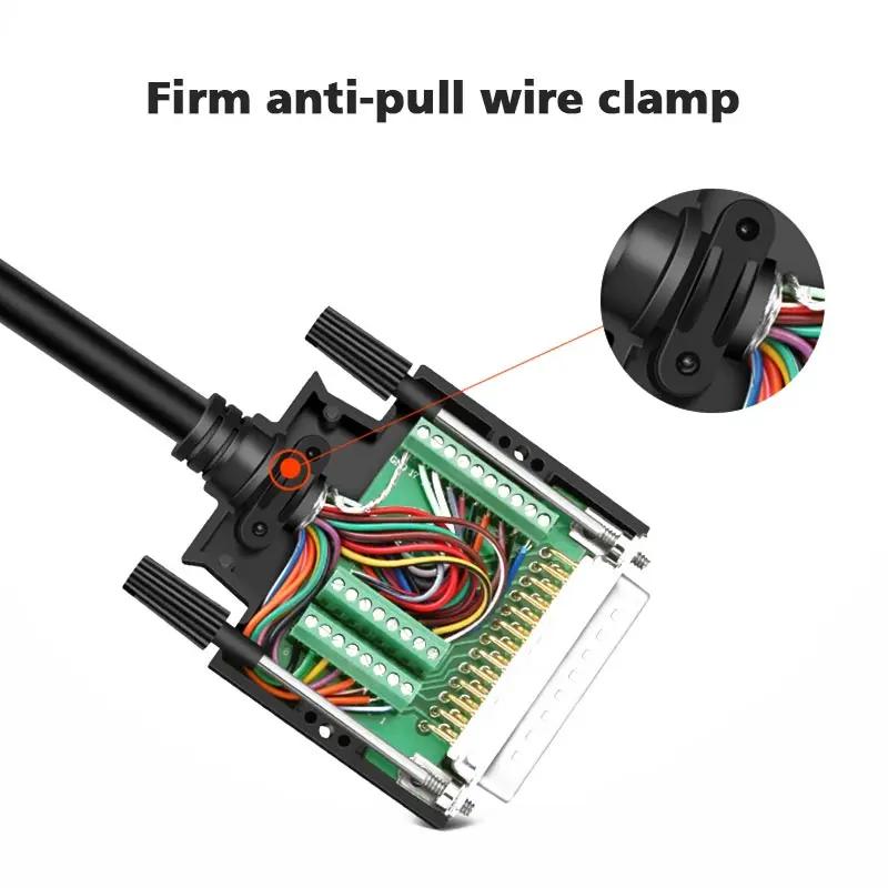 25 Pin D-sub Male/Female DB25 Connector Breakout Connectors Solder Free Signals Serial Port Plug Board DB25 Terminal Adapter