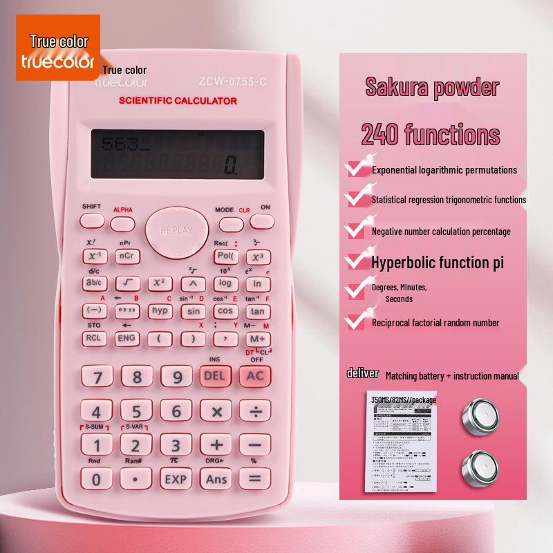 

True Color Scientific Calculator for Students and Postgraduates: Multifunctional Tool for Exams and Learning.