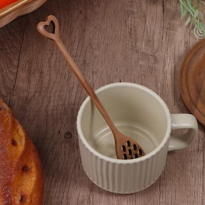 Wooden Honey Spoon Handmade Honey Stirrer Long Handle Cooking Baking Tool Kitchen Tableware Scoop Coffee Honey Tea Spoon Stirrer