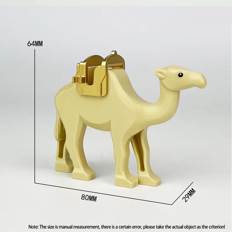 MOC Farm Zoo Animal Building Blocks Crocodile Shark Dolphin Chimpanzee Cow Leopard Educational Game Accessories Bricks Kids Toys