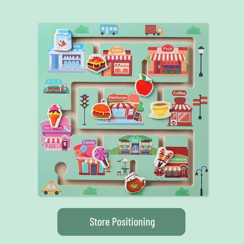 

Игра Лабиринт для малышей: Развивающая головоломка для развития мелкой моторики и концентрации