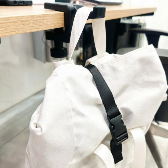 Odolný háček na tašku pro připevnění ke stolu, pod stolní držák na kabelku, 3D tištěný držák na sluchátka na tašky a batohy, bez vrtání