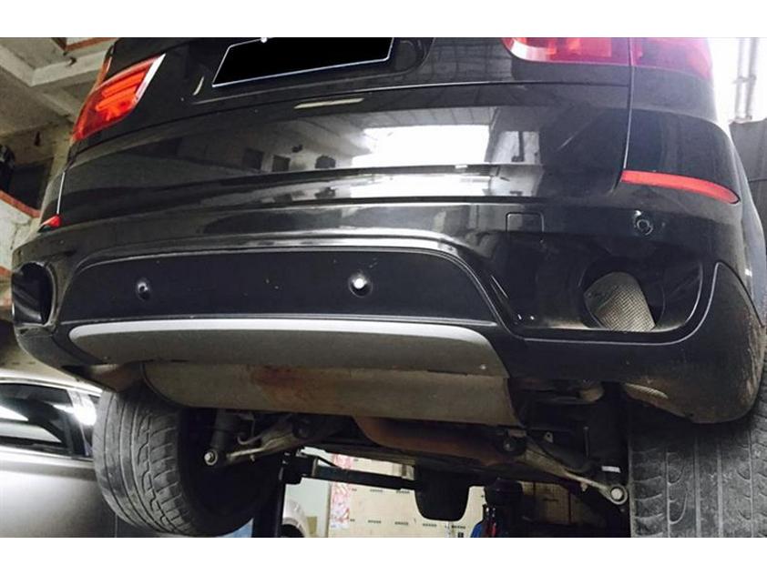 Stainless Steel Square Tip Exhaust Cover for 08-13 BMW X5 E70