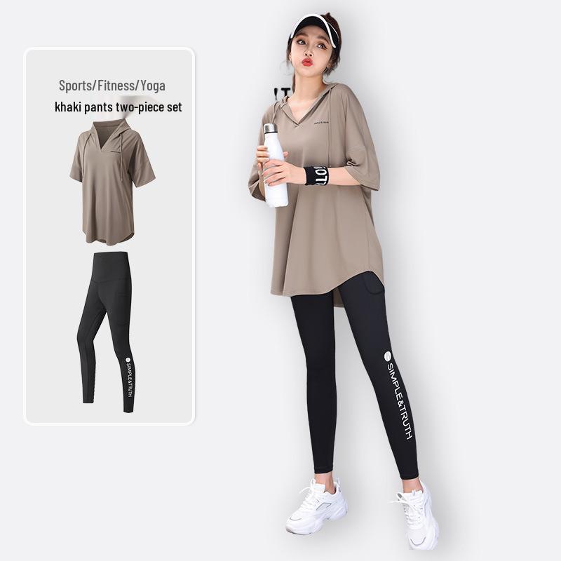 2024 Plus Size Yoga & Running Fitness Set - Tummy Control, Slim Fit