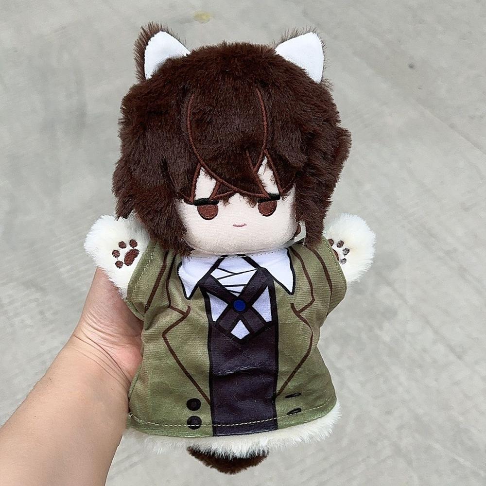 25CM BSD Nakahara Chuuya Dazai Akutagawa Ryunosuke Nakajima Atsushi Kunikida Ranpo Anime Cotton plush toy Hand Puppets Body doll