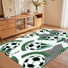 Soccer Football Area Rug Non Slip Washable Mat for Living Room Game Room Soccer Lover Gift Sporty Home Decor