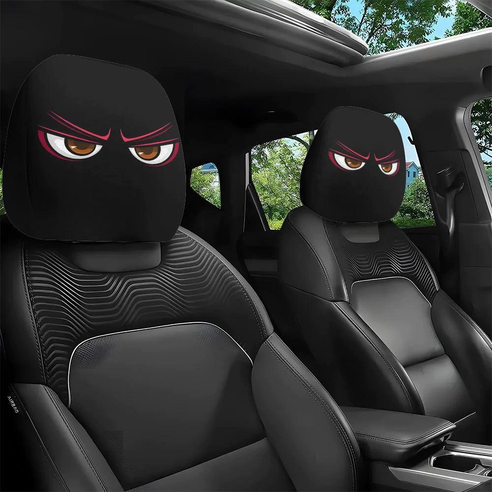 Funny Internet Celebrity Car Seat Headrest Cover Mask Universal Protection Headrest Covers Headrest Car Interior