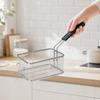 Square Fryer Basket Rust-Resistant Kitchen Tool Versatile for Home Cooks