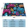 Gamer Cartoon Game Controller Blanket Soft Warm Flannel Throw Blanket Bedding for Bed Living Room Picnic Travel Home Couch