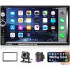 Autoradio Double Din - CAMECHO - MP5 - Écran Tactile 7'' - Bluetooth Intégré - Radio FM