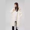 Women's Plus Size Cotton Clothing Winter Medium-length Over The Knee Waffle Thickened Cotton Jacket Tide Jacket