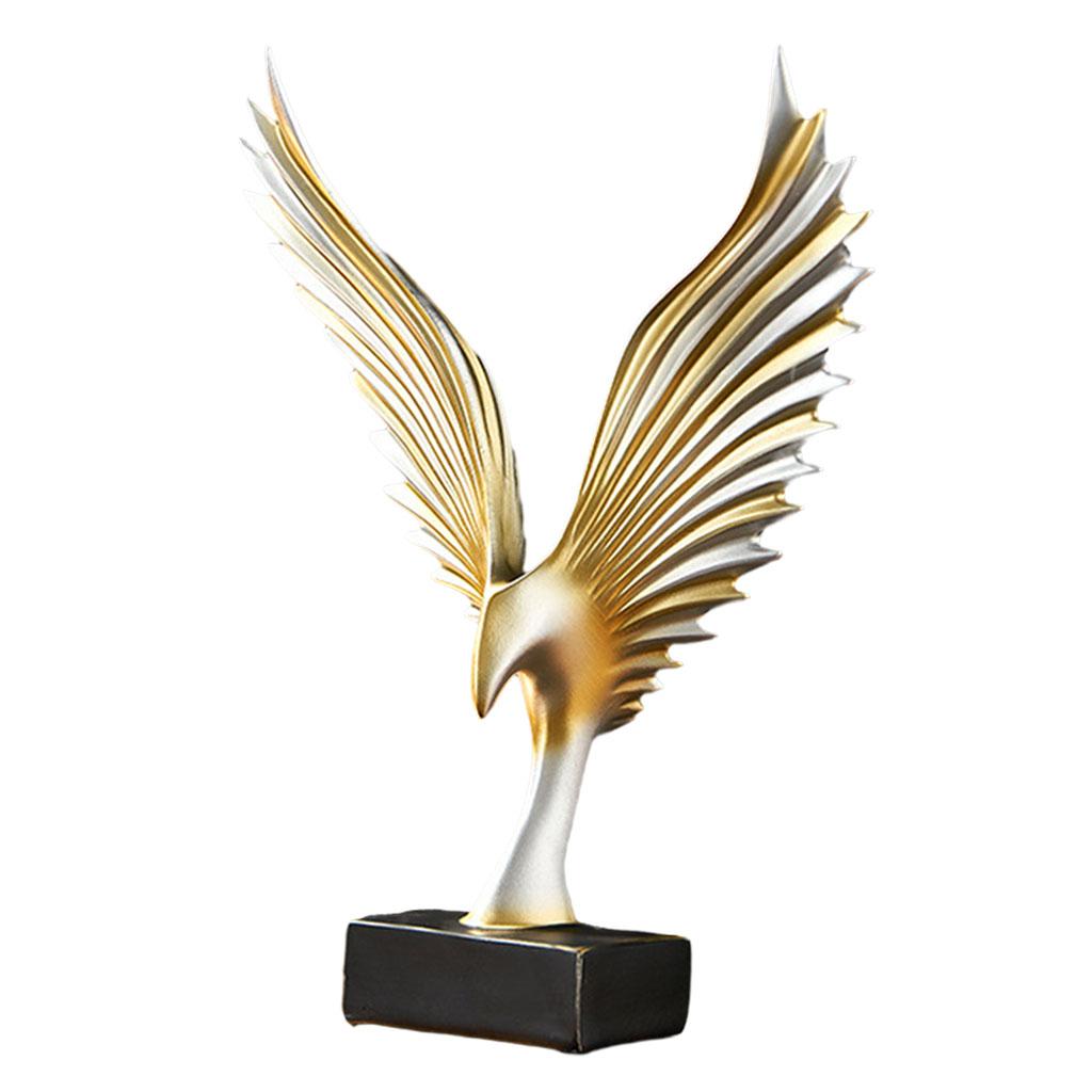 Resin Eagle Sculpture, 3D Statue Decor, Photo Props Living Shelf Home Decor Outdoor