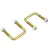 Golf Cart Replacement U-Bolt 1Pair with Metal Construction for Nut-Tightened Fastening during Installation and Golf Cart Maintenance