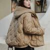 Women's Winter Knitted Hooded Warm Clothes Short Loose Thickened Bread Clothing