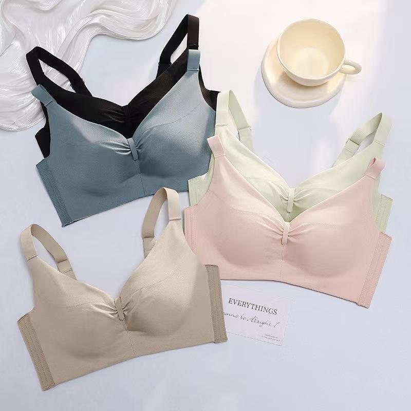 Adjustable Seamless Bra for Small Breasts Push-up Bra Wire-free A-cup Shaping Side Boob Reduction and Lift