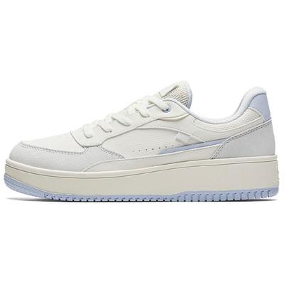 Comfortable Trendy Slip Resistant Durable Low Top Skate Shoes Women Sneakers White Gray Blue 922448018-5