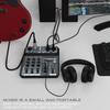 Portable 4 Channel Sound Mixer Built-in Headphone Output Port for Karaoke, Streaming, and Stage Performances