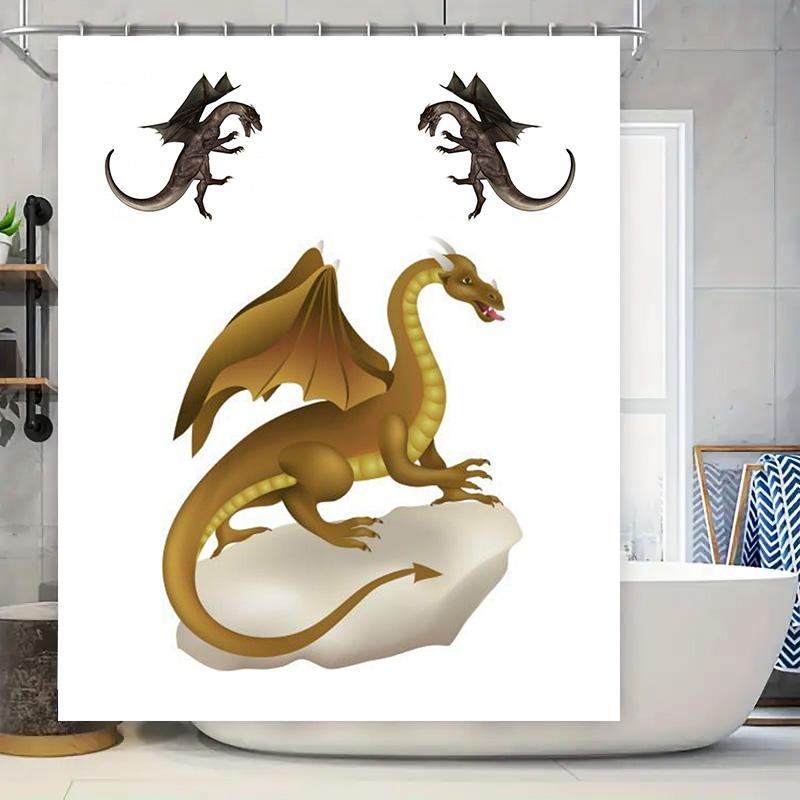 

Dragonfly Shower Curtain Waterproof Decorative Bathroom Decoration Set For Home Living Room W60H190(CM)-1 Pcs