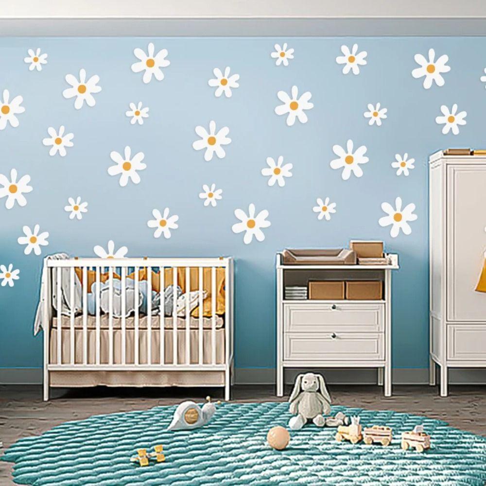 Flower Bedroom Decorative Stickers Kids Room Decoration Stickers for Bedroom Living Home Decor