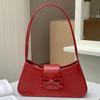 Sweet Bow Y2K Purse PU Leather Clutch Purse with Zipper Retro Shoulder Bag Girls Trendy Causal Underarm Pouch Women Handbag