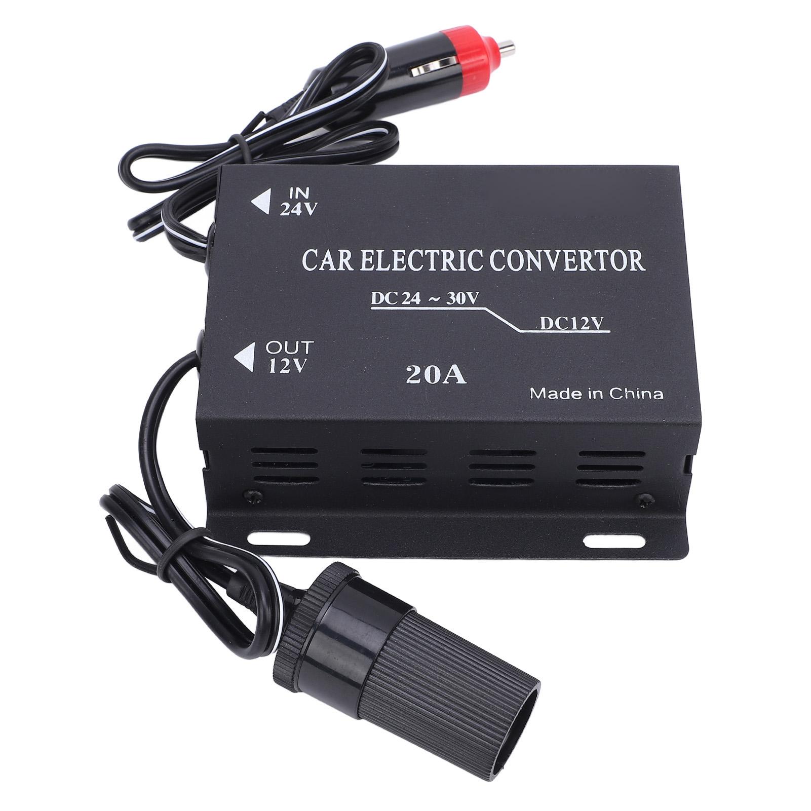 

Автомобильный преобразователь мощности 120 Вт в 240 Вт постоянного тока 24 В в 12 В, эффективное быстрое рассеивание тепла, ударопрочный