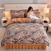 Thickened Milk Fleece Four-Piece Set Of Gold Mink Fleece Double-Sided Fleece Coral Fleece Bedding Fleece Quilt Cover, Bed Sheet Anti-Static