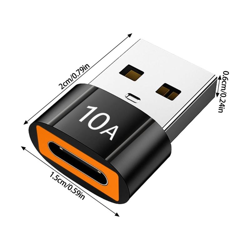 Hochgeschwindigkeits-Ladeadapter USB C Buchse auf USB A Stecker USB zu USB C Adapter für elektronische Gadgets Datenübertragung