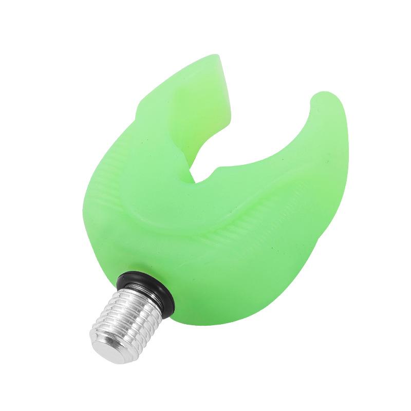 Titan Silikon Rutenablagekopf - Grüner Nylon Halter für See- & Angelfischerei