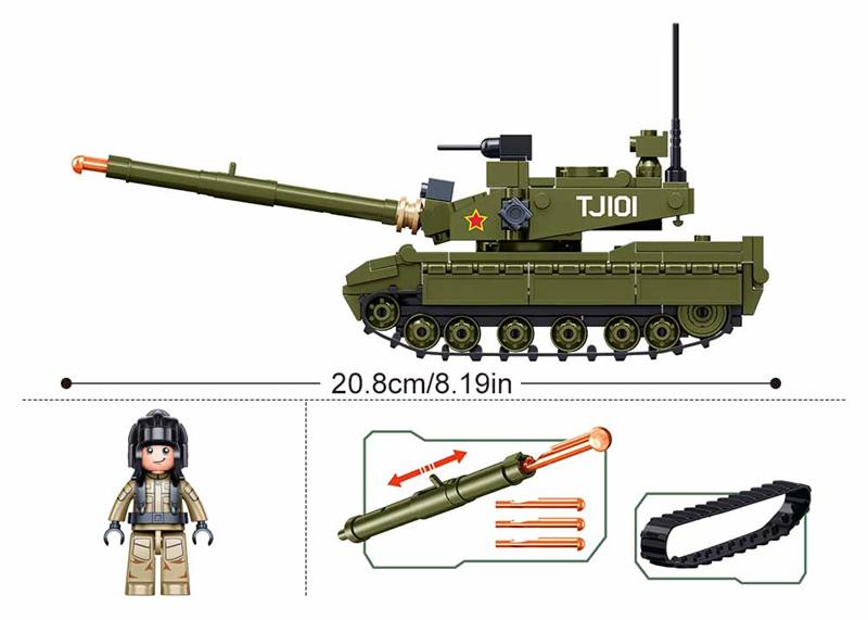 Hochwertiger Sluban Hochwertiger 183 Teile Hochwertige Armee Hochwertige Haupt- Hochwertige Kampf- Gefechtsfahrzeug Konstruktionsset Hochwertiger
