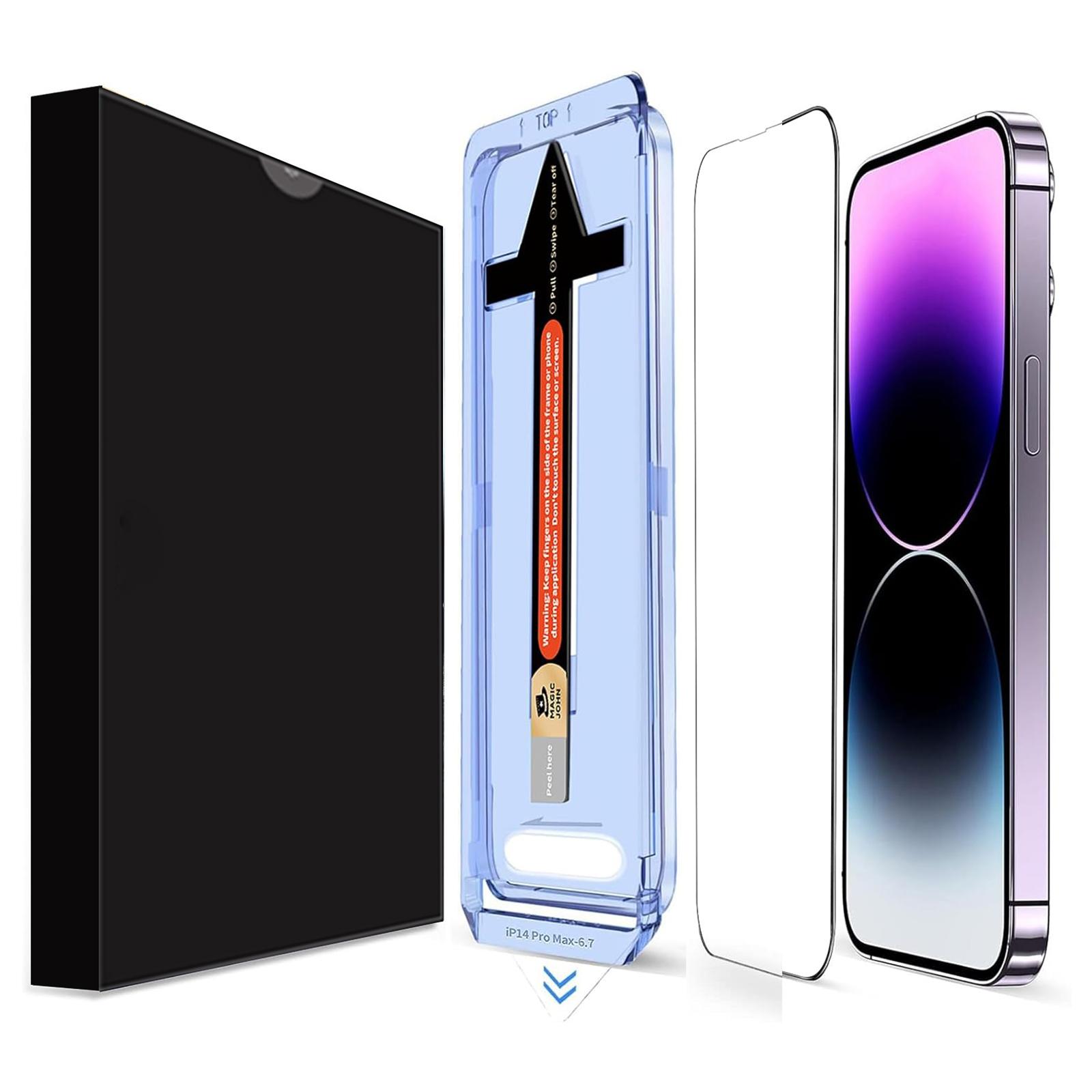 

Для iPhone 12 Pro Max Загартоване скло HD Прозорий захисник екрану з інструментом для автоматичного видалення пилу Type A