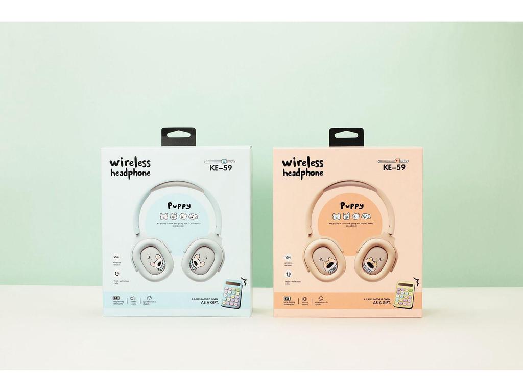 KE59 Cross New Over-Ear Bluetooth Stereo Headset - Fresh Simple Style for Computer