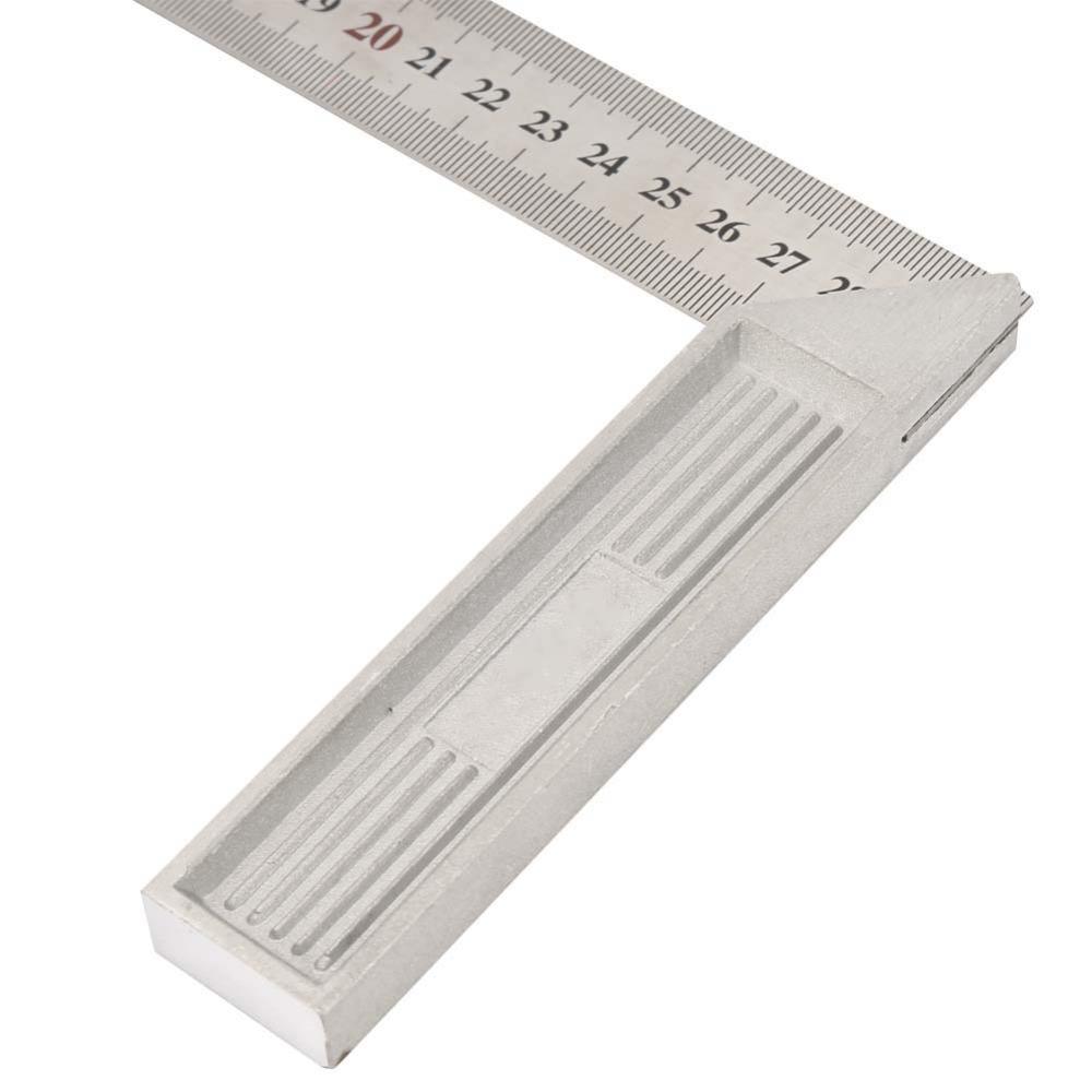 Stainless Steel 90 Degree Ruler L-Shaped Straightedge Ruler for Woodworking Measuring