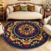 European Style Living Room Round Carpet Room Decor Non-slip Floor Mats 200cm Study Chair Mat Washable Circular Rugs for Bedroom