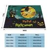 Pink Cute Ghosts Flannel Blankets Halloween Funny Throw Blankets for Home Hotel Sofa 150*125cm Rug Piece