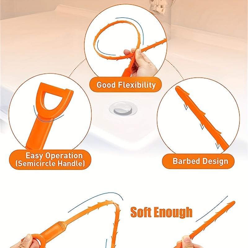 1-10PC Sewer Unclogger Bathroom Hair Sewer Sink Clean Pipe Dredging Shower Remover Household Cleanser Drainage Unblocking Tools
