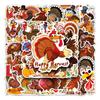 50 Turkey Doodle Personality Cartoon Thanksgiving Animal Children DIY Mobile Suitcase Stickers Waterproof