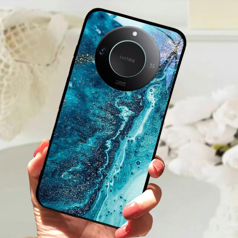 For Honor X9C Smart Case Cover Fashion Luxury Cool Animals Painted Fundas For Honor X9C Smart Tempered Glass Phone Back Shell