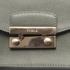 Used Furla JULIA Julia Shoulder Bag leather Green Used Women