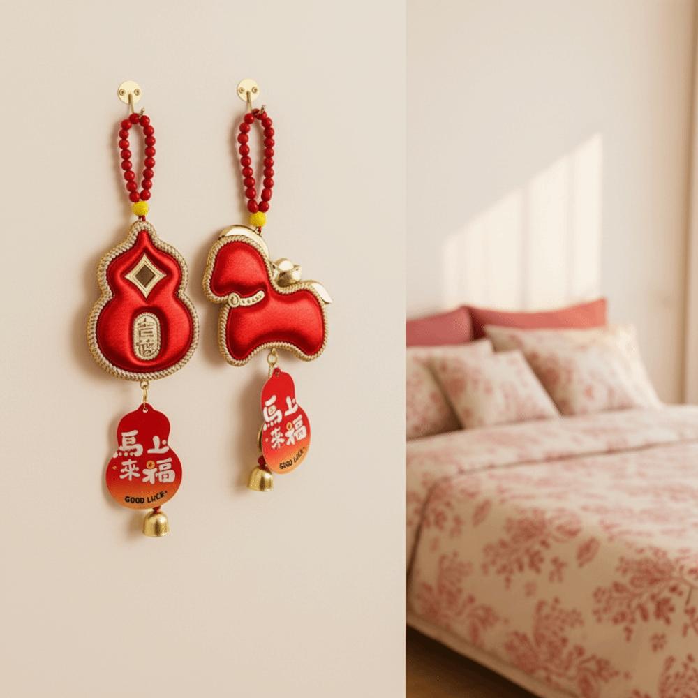 Horse Chinese New Year Decoration Gourd Shape Widely Use Spring Festival Pendants Traditional Design Good Fortune