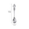 New Vintage Coffee Spoon Tableware Elegant Soup Spoon Metal Teaspoon Decorative Stirring Spoons