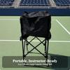 Chariot de Collection de Ballons avec Panier Zippé Stable pour Entraîneurs, Athlètes