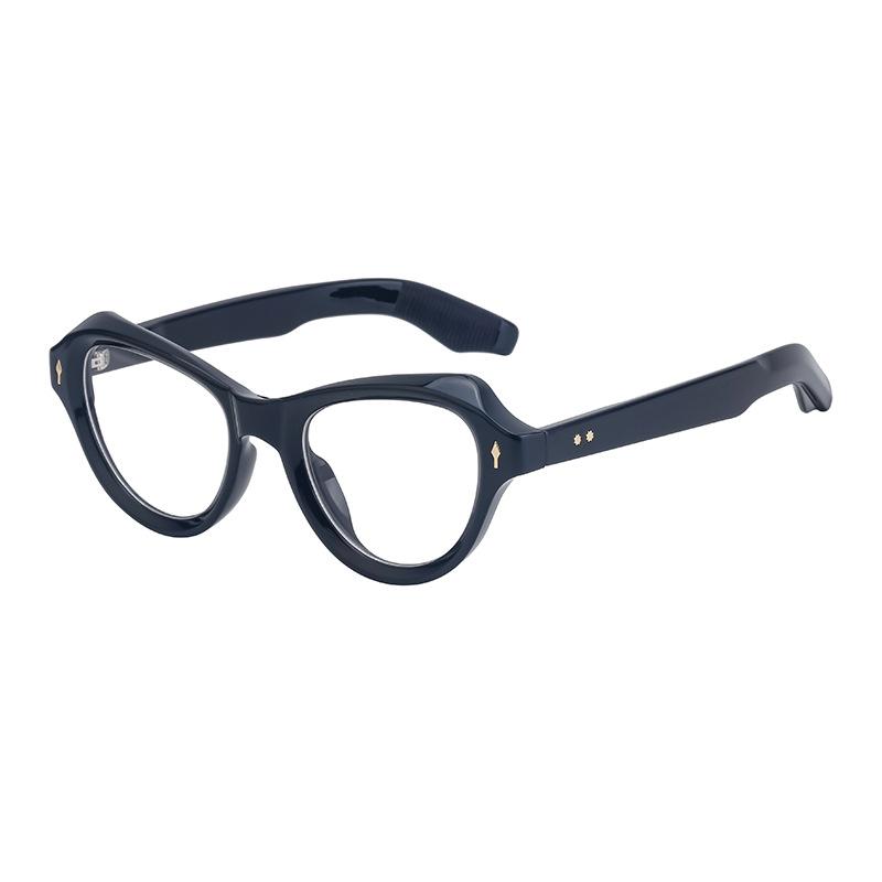 Cat Eye Flat Glasses Women'S Outdoor Street Photography Can Be Matched With Myopia Glasses Women'S Tide