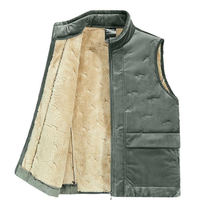 Vest Men's Lamb Cashmere Vest Men's Plush Warm Vest Cotton Camisole for Casual Wear