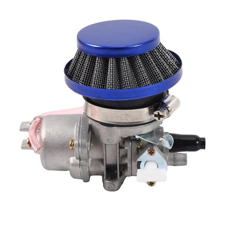 Mini Moto Kids Atv Quad Dirt Pocket Bike Compatible 42MM Air Filter+ Carburetor Kit For 2 Stroke 47Cc 49Cc Engines