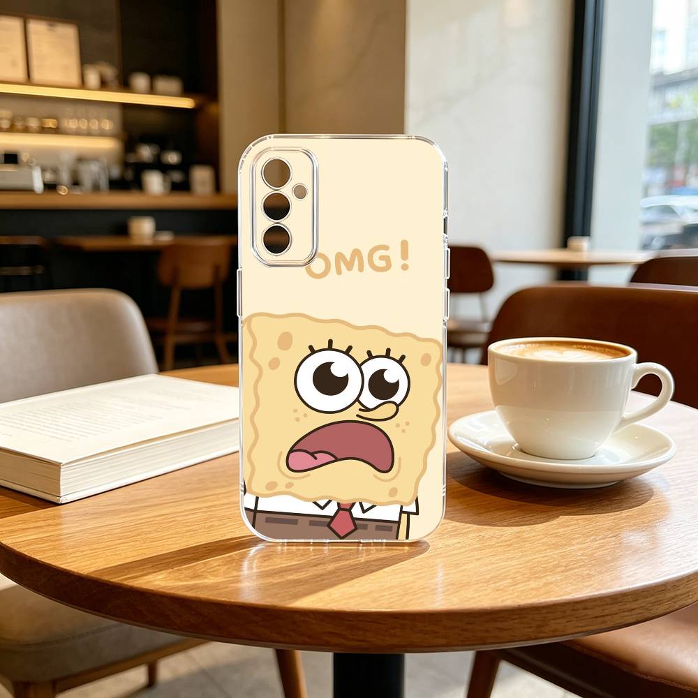 Animation S-Sponge Funny Z-Bob Phone Case For SamsungA10,12,20,21S,30,31,40,50,51,52,70,71 Transparent Cover Samsung a21s