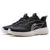 Li Ning Lightweight Reflective Shock Absorbing Non-Slip Durable Low-Top Running Shoes Women Sneaker Black White ARST064-3