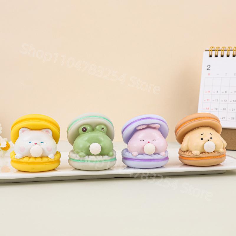 Creative Cute Animal Spit Bubble Burger Stress Relief Pinch Children's Toys Office Funny Vent Toys Desktop Decorative Ornaments