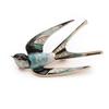 Swallow Brooch for Women. Accessory Imitation Enamel Brooch for Simple Sweater Pin, Elegant Design.